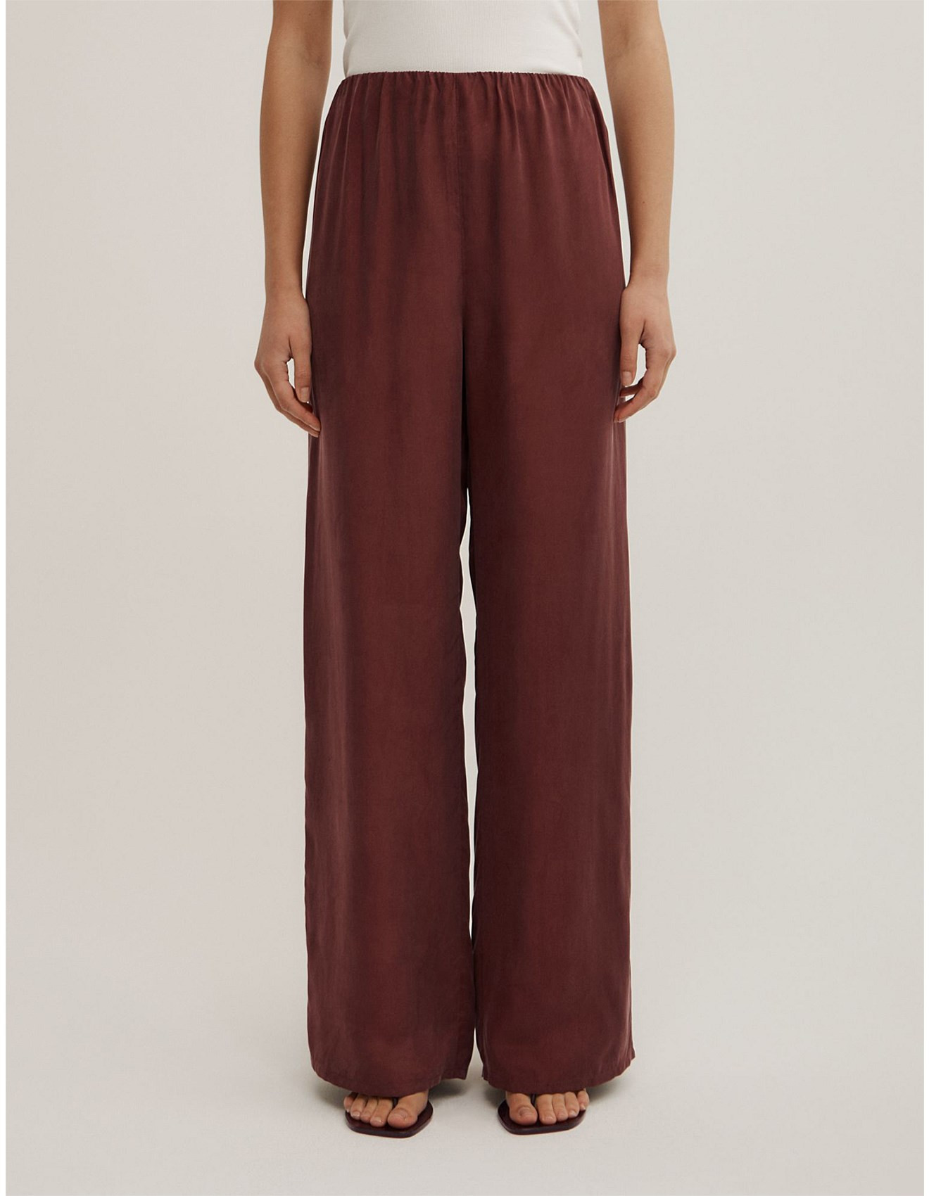 Pull On Cupro Pants | David Jones (Australia & New Zealand)