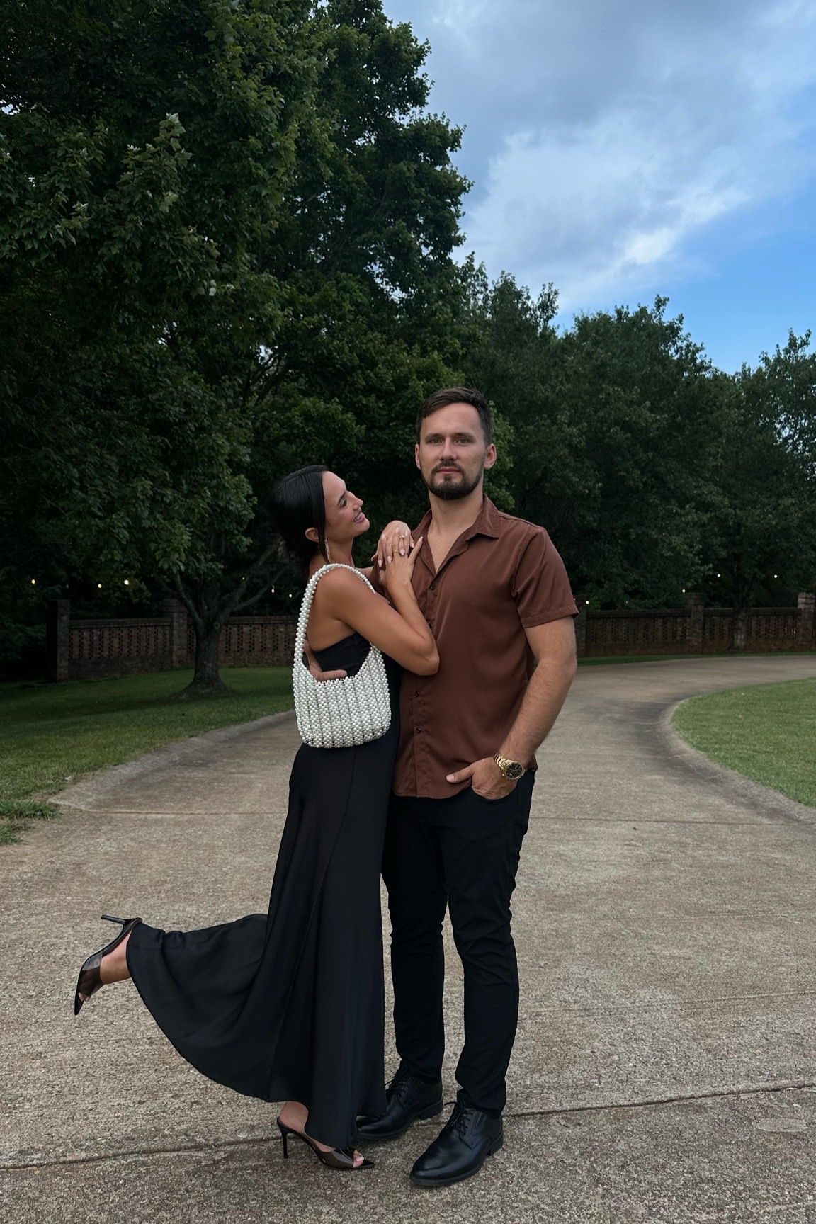 Midi black dress, wedding guest dress, one shoulder dress , satin dress, Pearl bag, black pumps, mango 

#LTKwedding #LTKsalealert #LTKstyletip