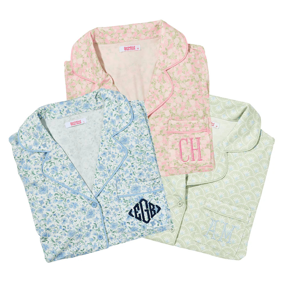 Short Sleeve Pajama Set | Sprinkled With Pink