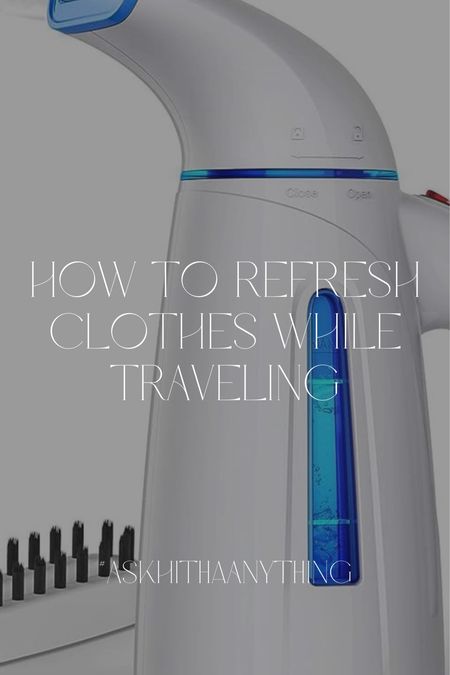 I never travel without these three essentials to de-wrinkle, refresh my clothes between wears, and remove stains from clothing

#LTKtravel #LTKfindsunder50 #LTKxPrime
