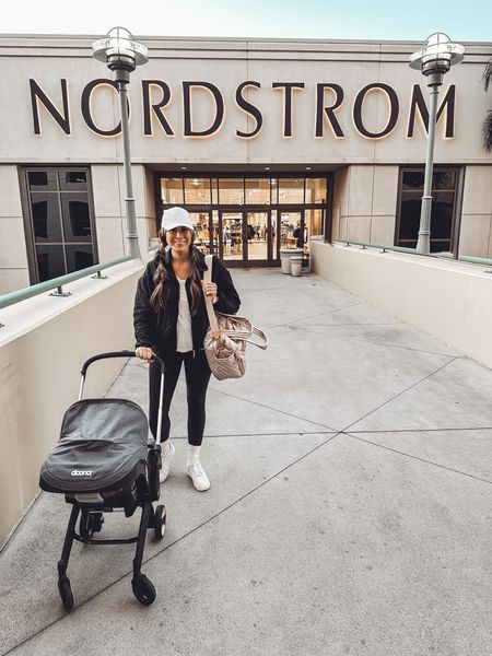 One of my first little outings with baby! I like to keep postpartum fashion really comfy and casual. A loose tee, leggings, a jacket to make nursing easy, and a hat to cover up hair that needs to be washed! 

#LTKstyletip #LTKbaby #LTKfamily