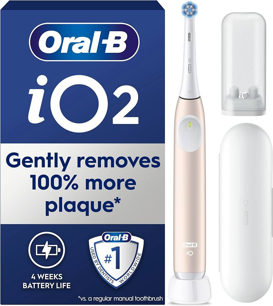 Oral-B iO2 Electric Toothbrush, 1 Gentle Care Toothbrush Head, 1 Travel Case, 1 Travel Refill Hol... | Amazon (UK)