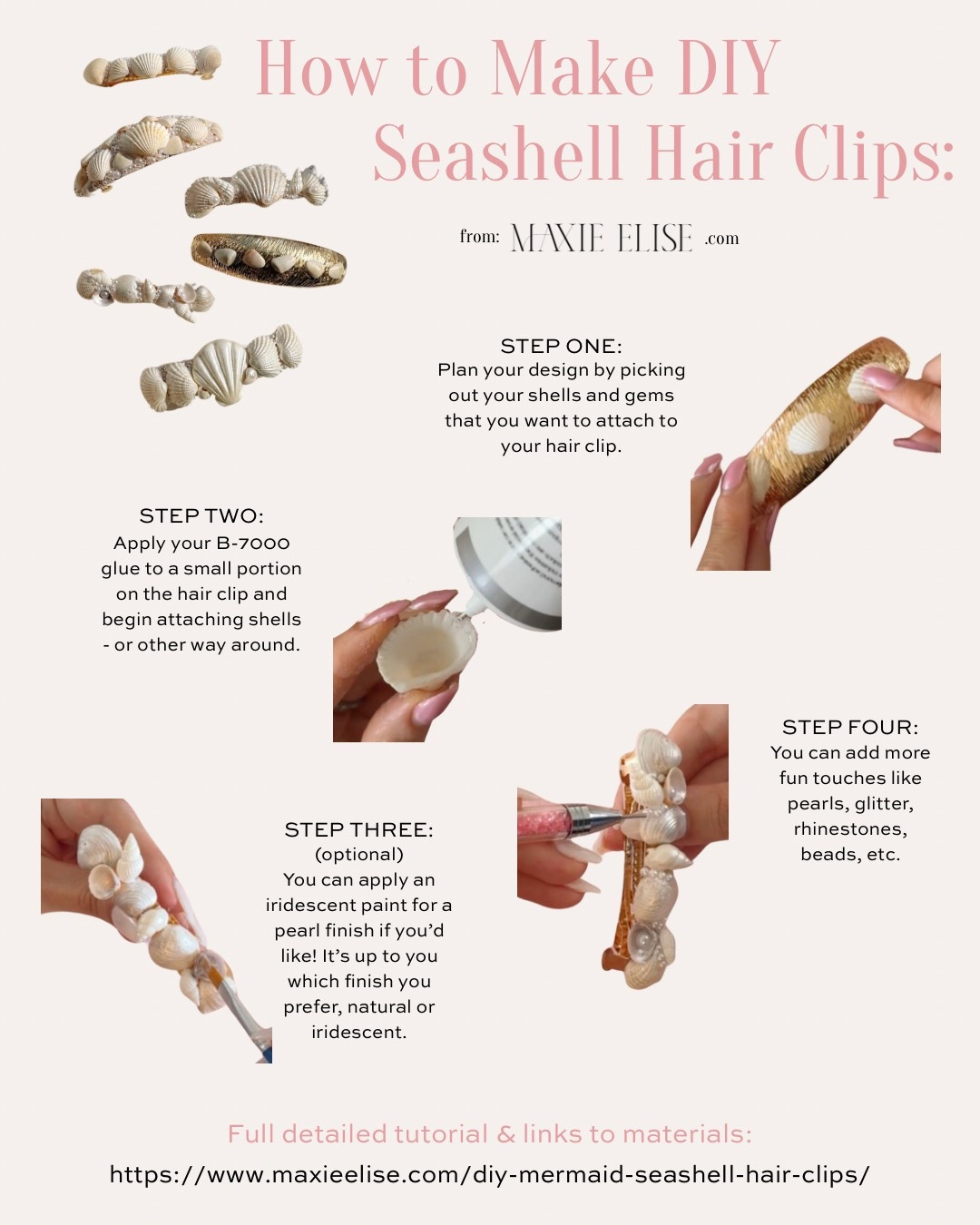 How to make diy hair clips - craft tutorial 

mermaid hair clips, seashell hair clips, beachy hair clips, diy hair clips, diy mermaid hair clips, diy seashell hair clips, mermaid aesthetic, seashell aesthetic, ocean aesthetic, ocean-inspired, mermaid-inspired, mermaid-inspired crafts, ocean-inspired crafts, seashell crafts, mermaid crafts, beachy crafts, easy craft ideas, crafty, crafting, summer crafts, girls night ideas, quick crafts, diy fashion, summer ideas, things to do this summer

#LTKParties #LTKSeasonal #LTKStyleTip