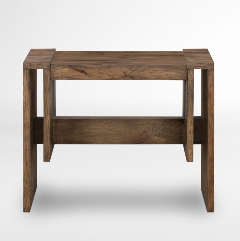 Cleave Oak Wood End Table | Crate & Barrel | Crate & Barrel