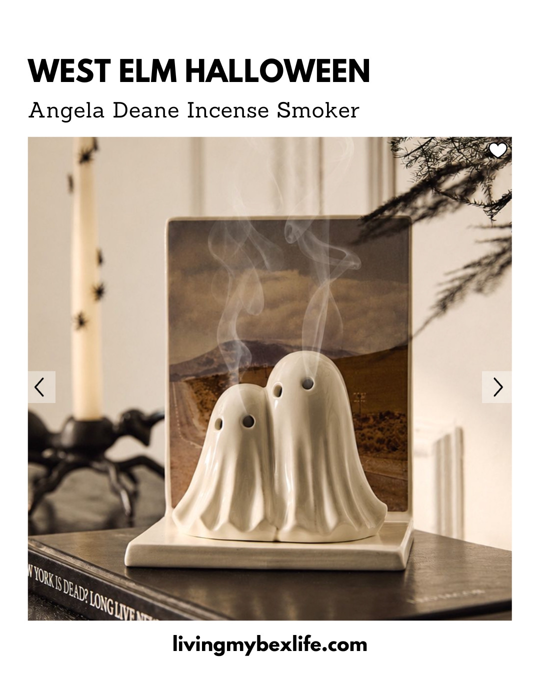 West Elm Halloween 2026 - Angela Deane Incense Smoker | halloween decorations, spooky season, ghost, witchy vibes, witch, slug, candle, home decor, holiday decorating 

 #LTKmomlife #LTKSeasonal #LTKHome