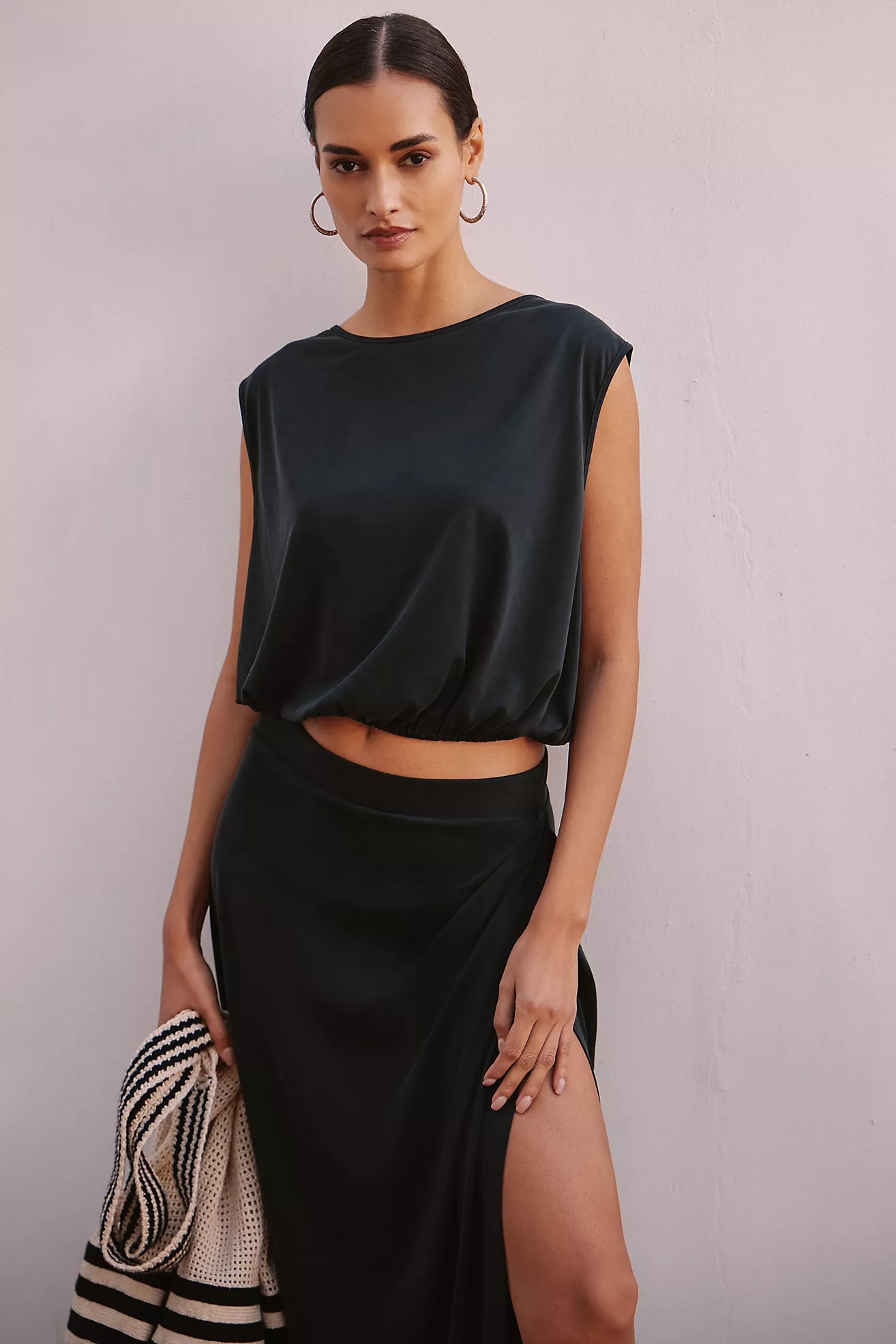 By Anthropologie Sleeveless Bubble-Hem Top | Anthropologie (US)