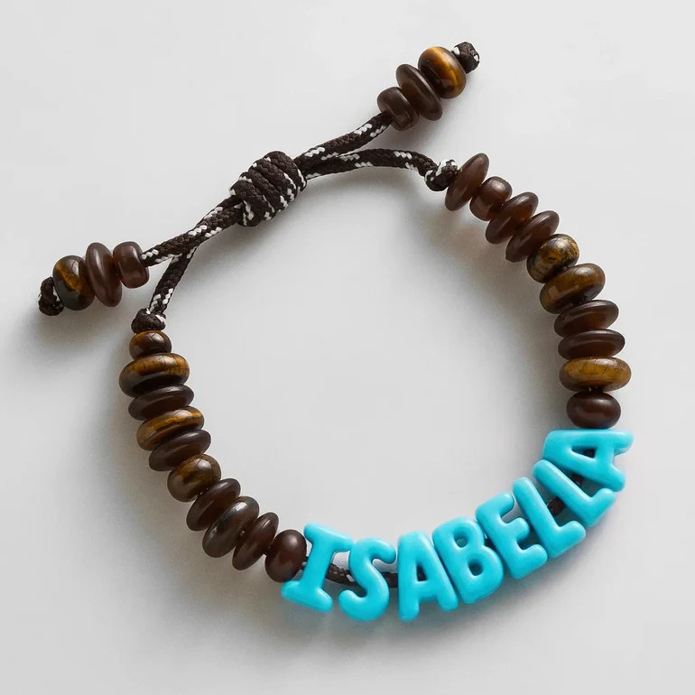 Wear Everywhere Waterproof Custom Bracelet - Tiger's Eye/Turquoise | BaubleBar