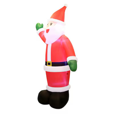 Airflowz 20-ft Lighted Santa Christmas Inflatable | Lowe's