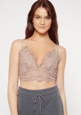 Stone Crochet Crisscross Strap Bralette | rue21