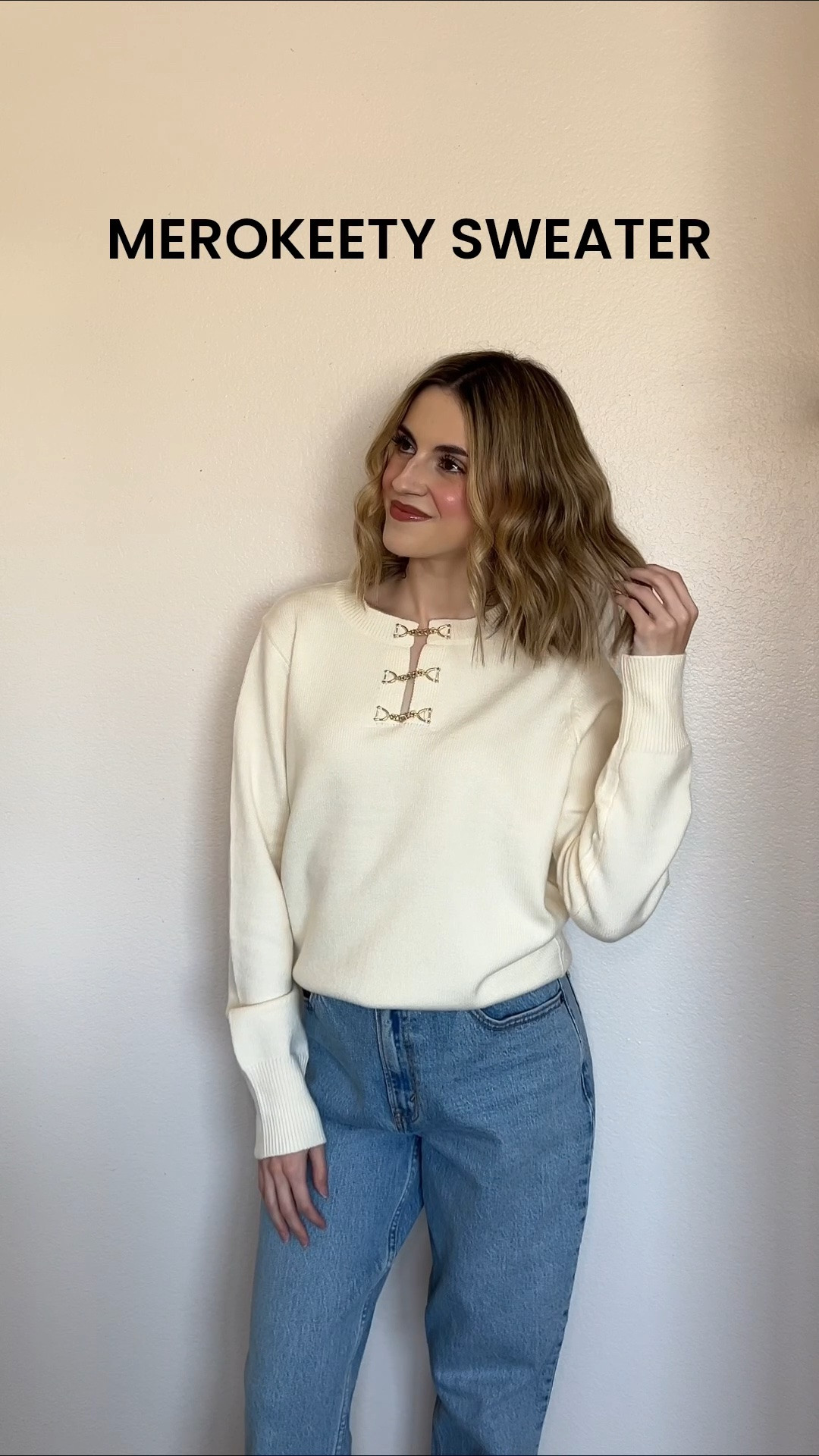 fall sweater gifted from @merokeetyofficial 🤎 i wear a size small for reference

#LTKootd #LTKSeasonal #LTKWorkwear
