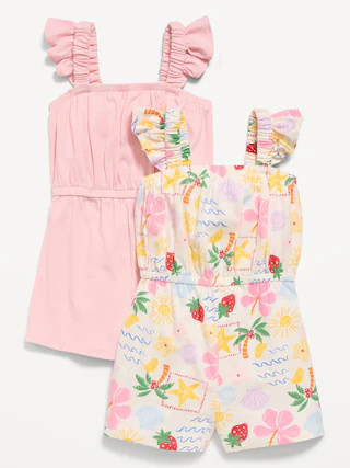 Sleeveless Romper 2-Pack for Toddler Girls | Old Navy | Old Navy (US)