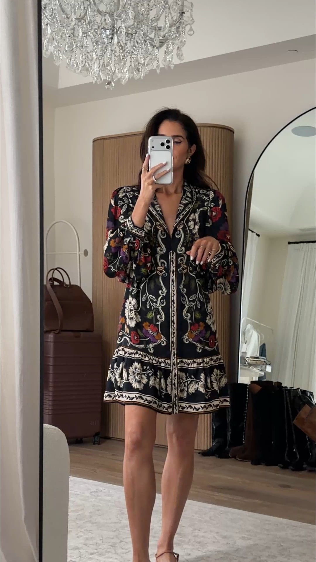 The word that comes to mind when I out this dress on is luxurious! It is so silky and I love the print for vacation. Can easily be dressed up for dinner. I’m just shy of 5-7” wearing the size smalll

#LTKSeasonal #LTKOver40 #LTKootd