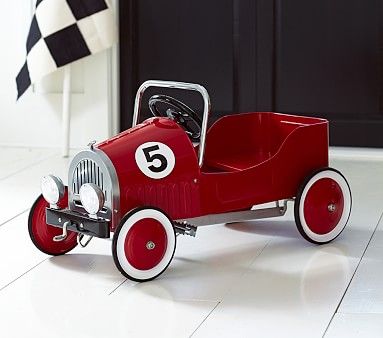 Red Retro Pedal Car Ride-On | Pottery Barn Kids | Pottery Barn Kids