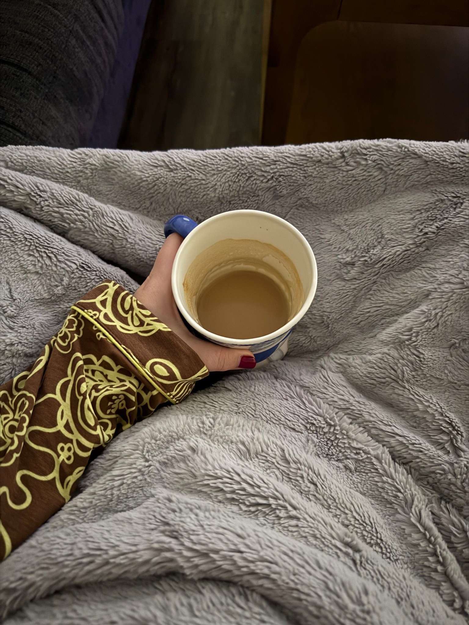 In my Sundays pajamas and Nutcracker mug 

#LTKHome #LTKFindsUnder100 #LTKMidsize