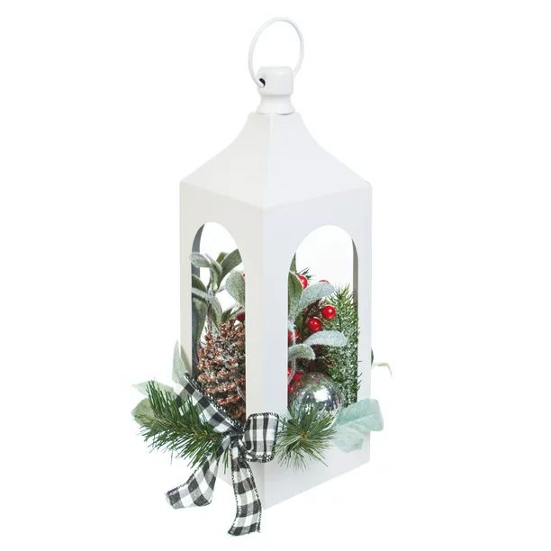 Holiday Time Metal White Lantern Arrangement - Walmart.com | Walmart (US)