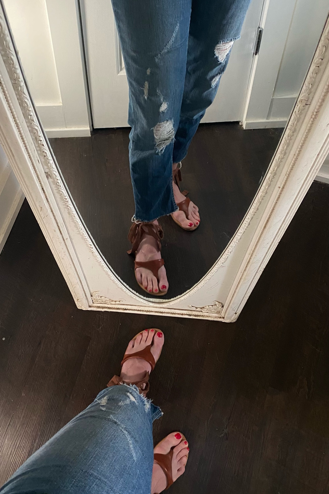 Your summer outfits need these leather Grear Sandals! 🌸

#LTKSeasonal #LTKOver40 #LTKShoeCrush