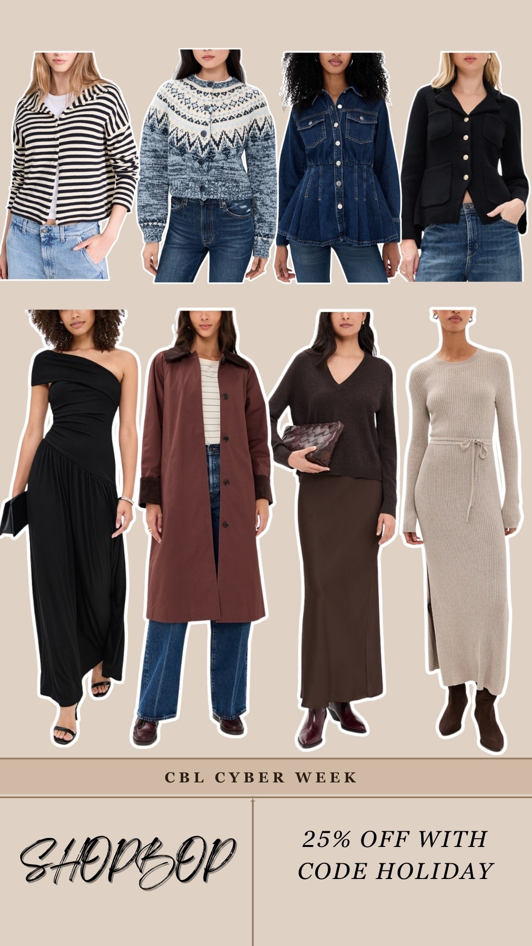 Shopbop sale happening now —  sharing a few things I have my eye on including this gorgeous coat, black wedding guest dress and sweaters —  

#LTKCyberWeek #LTKSaleAlert