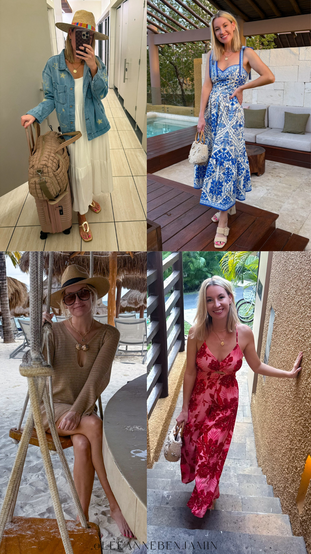 Mexico outfit round up! Wearing my true size small in most. Sized up to a large in the denim jacket! 

#LTKOver40 #LTKootd #LTKTravel