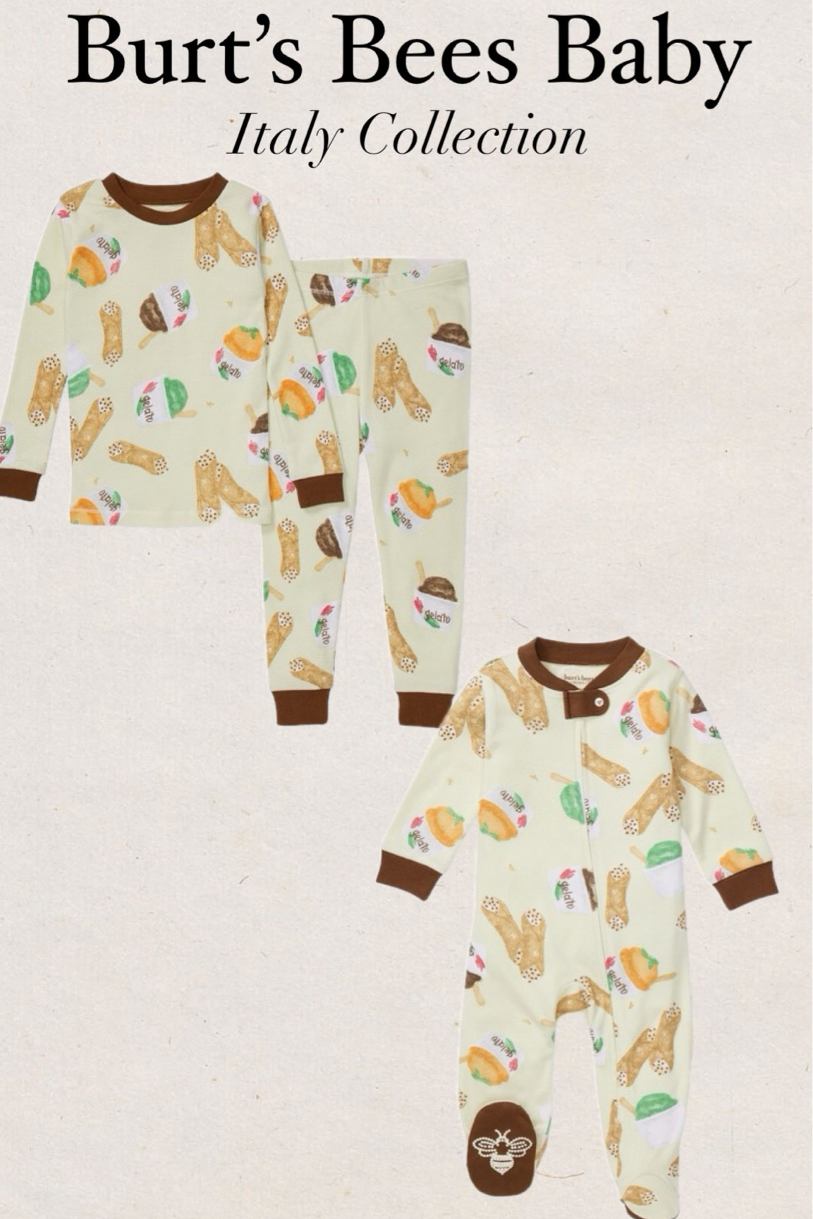 Burt’s Bees Baby Italy collection
Italian pajamas
Italy
Destination
Travel
Kids pajamas
Matching siblings pajamas
Baby pajamas
Toddler pajamas
Pasta pajamas
Cannoli pajamas
Gelato pajamas
Venice pajamas
Gondola
Amalfi coast

#LTKFindsUnder50 #LTKKids #LTKBaby