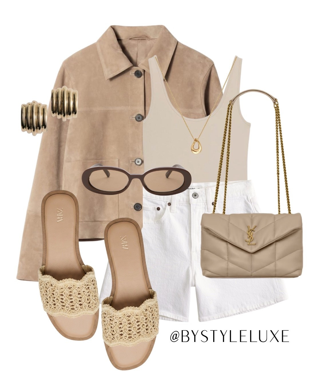 SUMMER SHORTS - Staple white denim shorts for summer with a cute leather jackets and sandals 

#denimshorts #sandals #summeroutfit

#LTKsummer #LTKspring #LTKuk