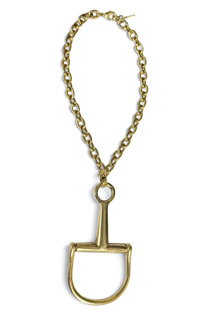 Yochi Horsebit Gold Chain Necklace | The Willow Tree