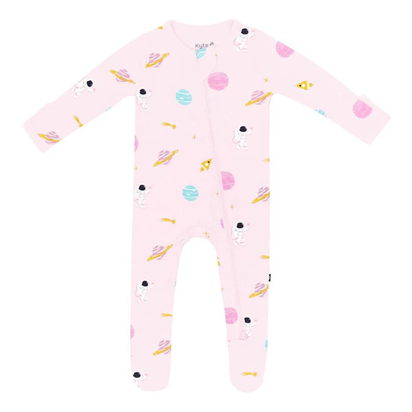 Kyte Baby Zippered Footie Pajamas Baby 6/12 mo. Sakura Space | Scheels