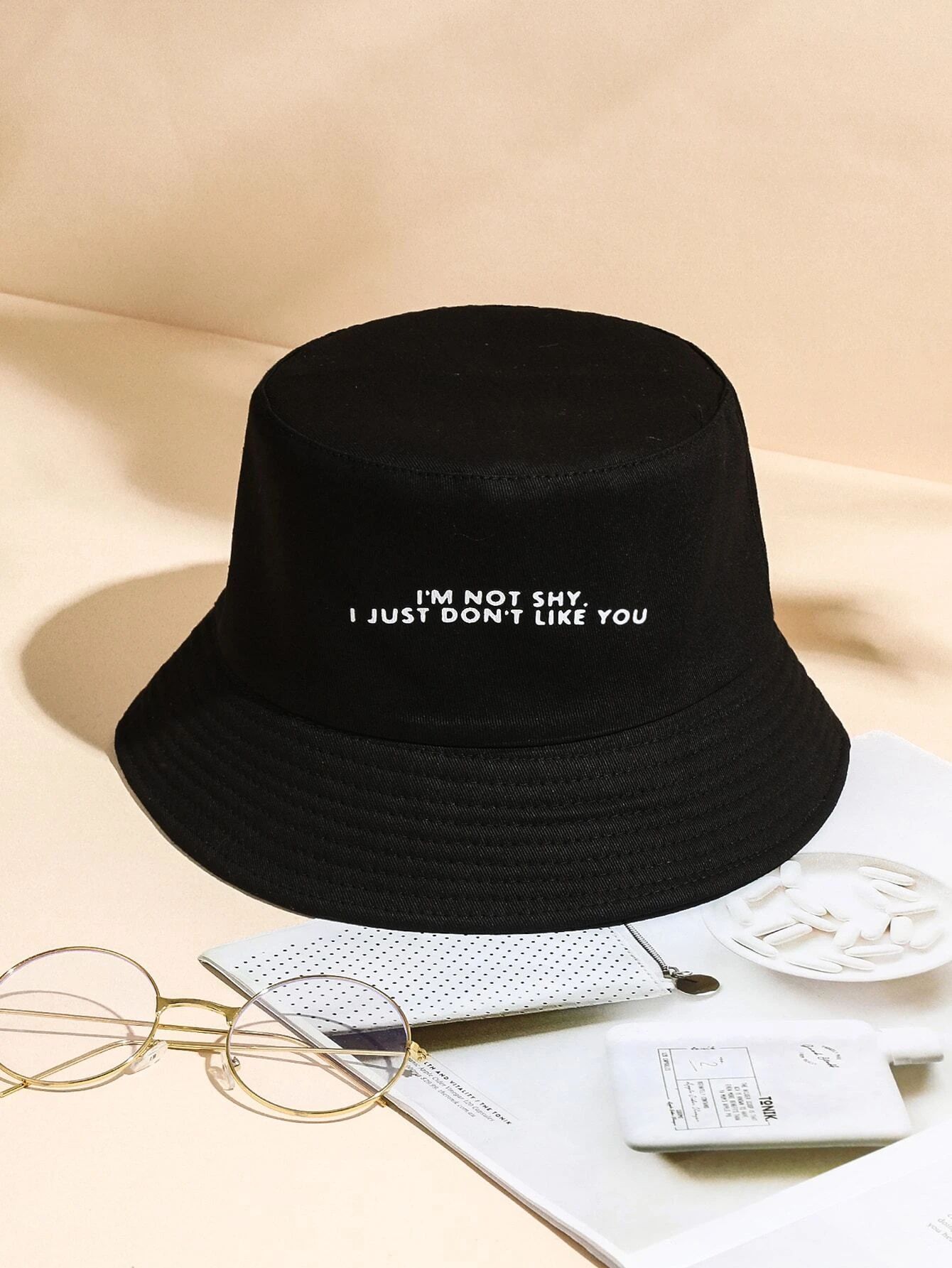 Slogan Graphic Bucket Hat | SHEIN