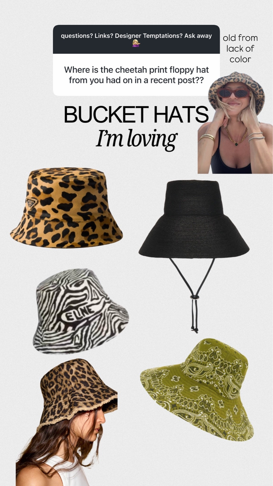 Bucket hats I’m loving ￼

#LTKSwim #LTKTravel #LTKSeasonal