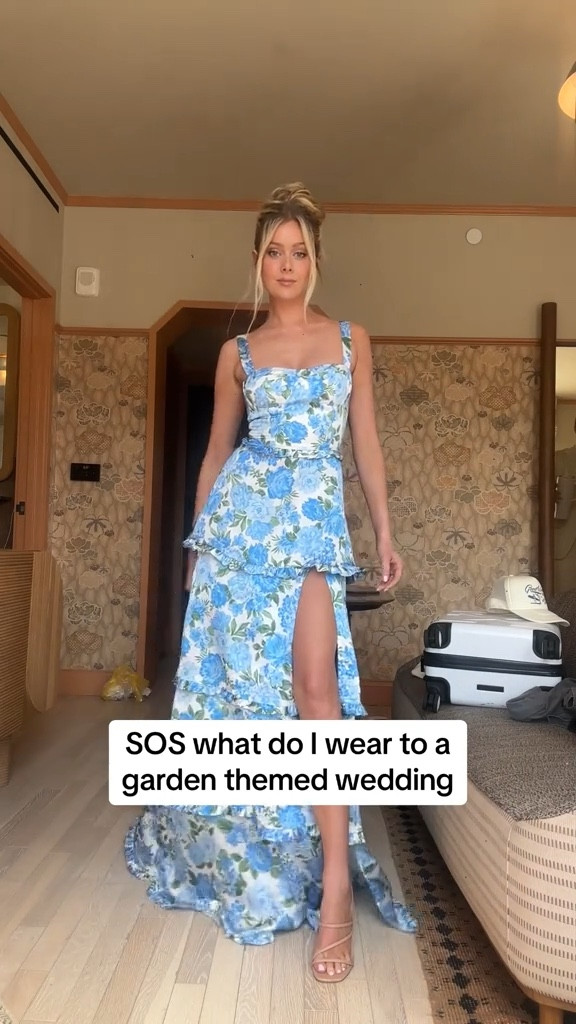 The perfect garden wedding guest dress 🩵🌼

#LTKWedding #LTKStyleTip