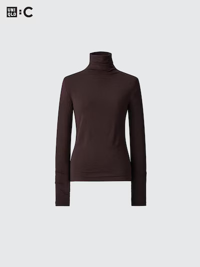 HEATTECH Cashmere Blend T-Shirt | Extra Warm | Turtleneck | UNIQLO (US)