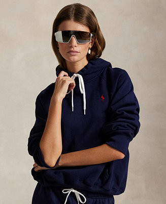 Women's Shrunken Fit Fleece Hoodie Sweatshirt | Macy's