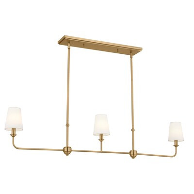 Kichler Pallas 3-Light Brushed TraditionalChandelier | Lowe's