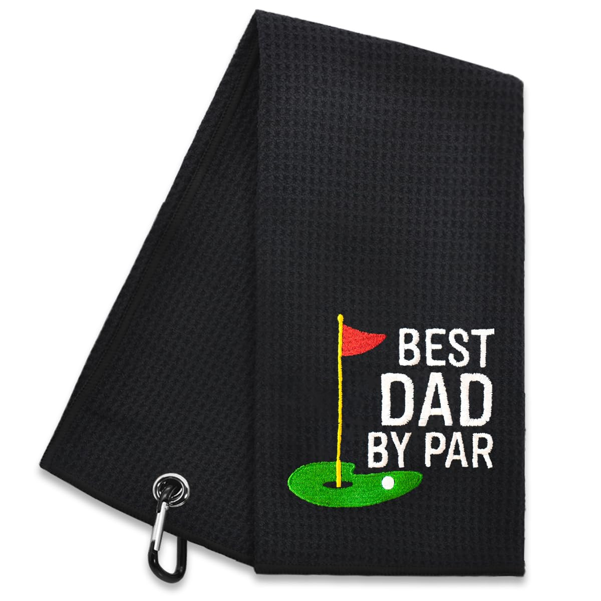 Hafhue Best Dad by Par Embroidered Golf Towel, Dad Golf Towel, Golfer Accessories for Men, Golfs ... | Amazon (US)