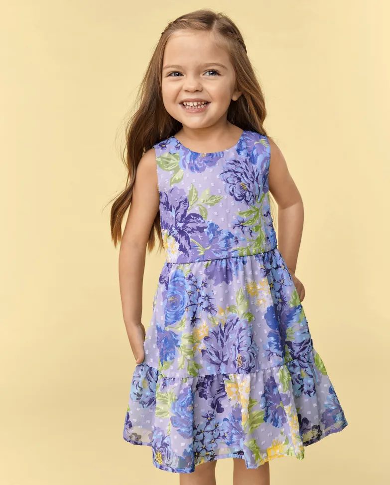 Toddler Girls Mommy And Me Floral Tiered Dress - petal purple | The Children's Place