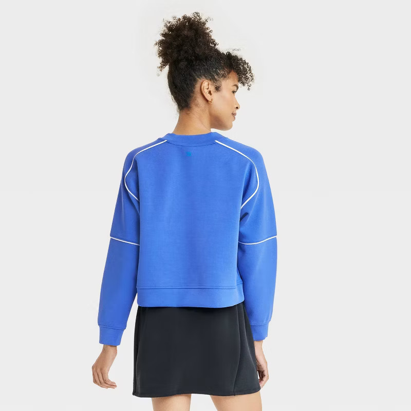 Women's Airy Sleek Crewneck Sweatshirt - All In Motion™ | Target