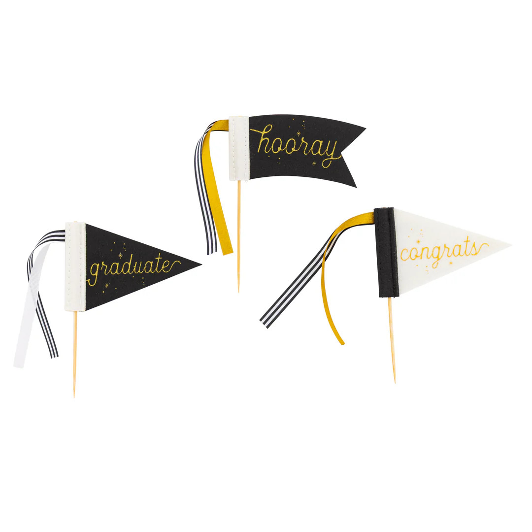 Graduation Mini Felt Pennants | My Mind's Eye