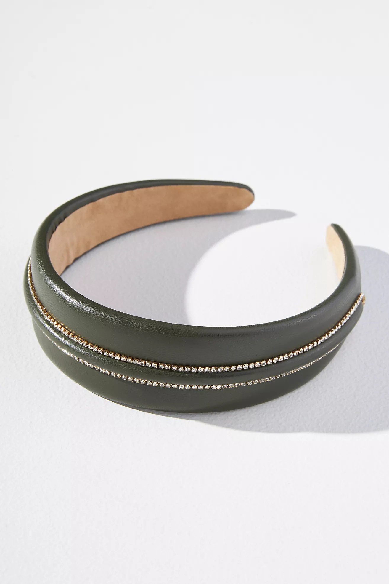 Studded Faux Leather Headband | Anthropologie (US)