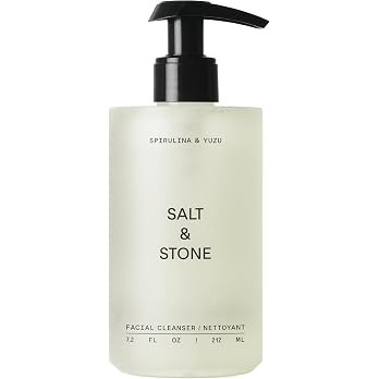 Salt & Stone Facial Cleanser | Sprirulina & Yuzu Cleanser | Gentle Face Wash, Makeup Remover + Po... | Amazon (US)