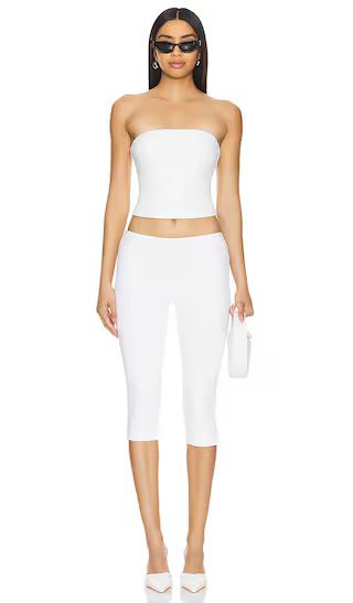 Siara Capri Set in White | Revolve Clothing (Global)