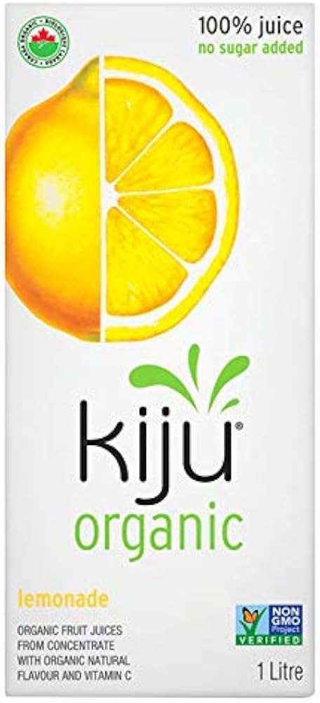 Kiju Organic Juice 1L - Lemonade (12x1L) | Amazon (CA)