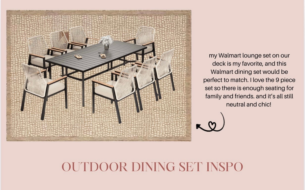 This outdoor dining set is my #1 pick for my deck! I love that it already matched our existing couch and chairs, and looks nice without totally breaking the bank. what do you think?

#LTKSeasonal #LTKHome