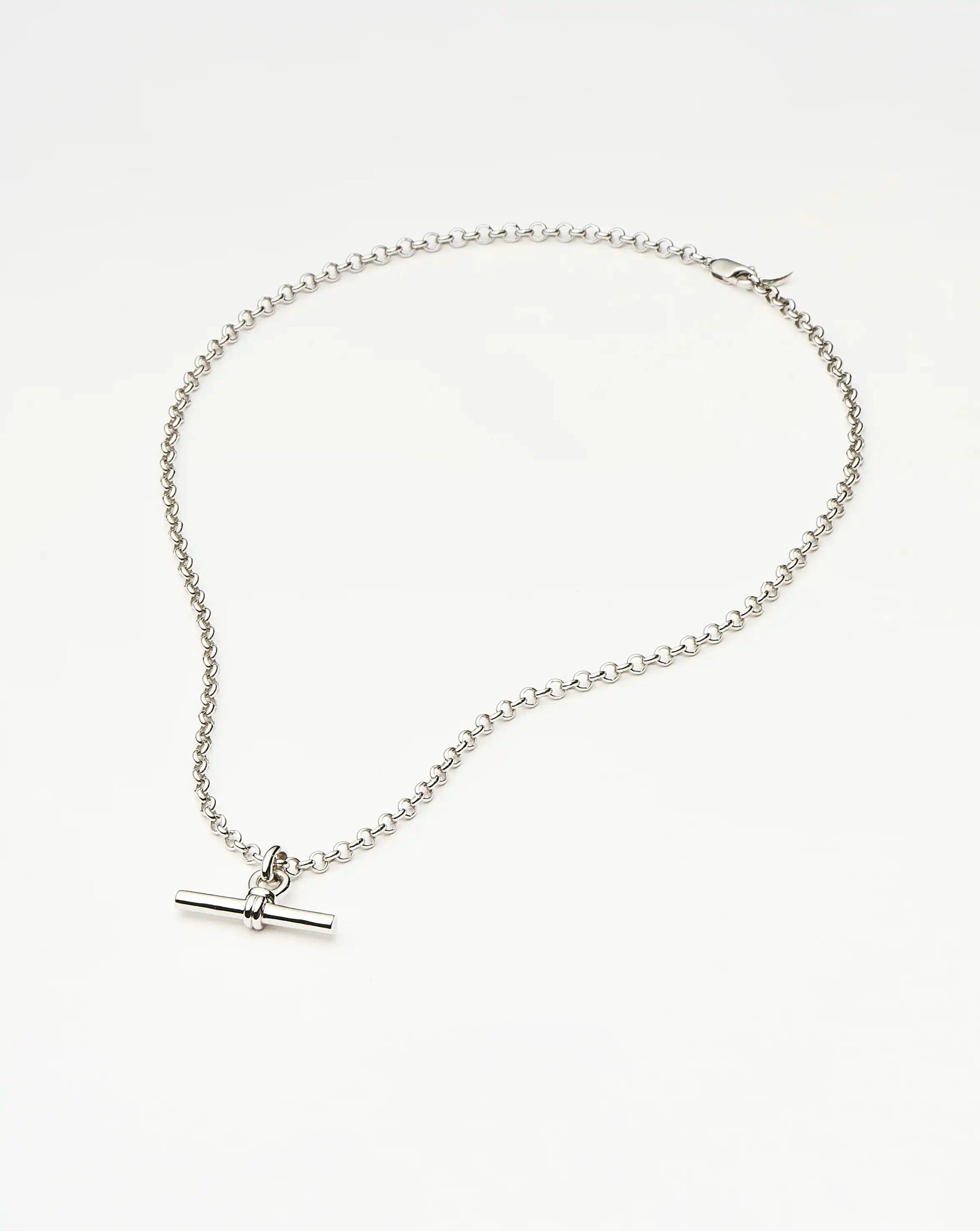 Chunky T-Bar Chain Necklace | Silver Plated Necklaces | Missoma UK