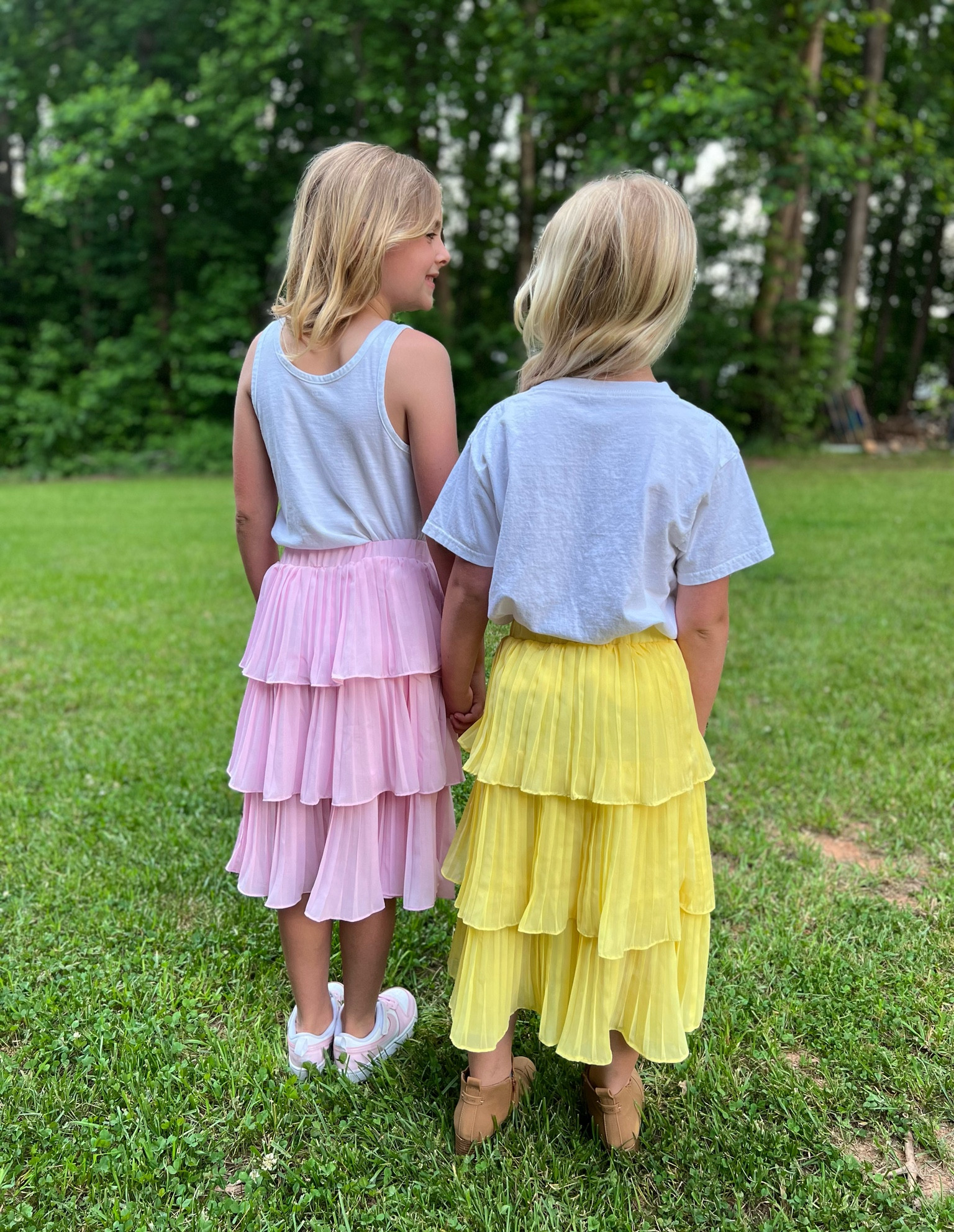 Fun tiered Amazon skirts. They love spinning in these! Fun spring/summer skirts for girls. 

Amazon Little Girls Multi-Layers Ruffle A-line Flared Midi Knee Length Tutu Pleated Skirt #ad 

#LTKfamily #LTKkids #LTKstyletip