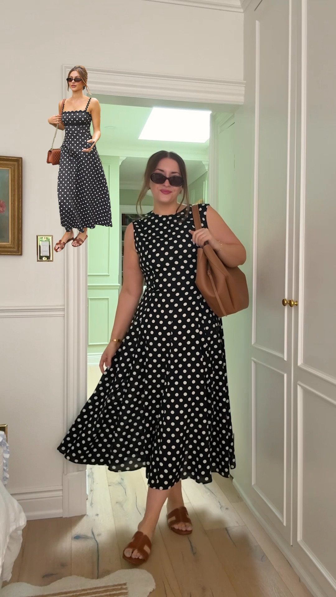 Black polka dot dress outfit / office outfit / workwear outfit / midsize / Zara outfit / Pinterest recreation - ref # is 2183/057/084

Sizing: L in dress / XL in shaper & robe


#LTKdresses #LTKmidsize #LTKsummer