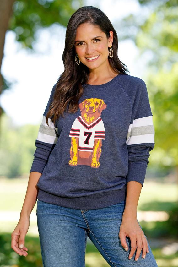 Golden Retriever Graphic Sweatshirt | Cato Fashions