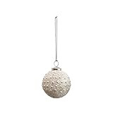 Creative Co-Op 3" Round Bead, Silver Finish Glass Ornaments, Multi | Amazon (US)