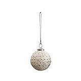 Creative Co-Op 3" Round Bead, Silver Finish Glass Ornaments, Multi | Amazon (US)