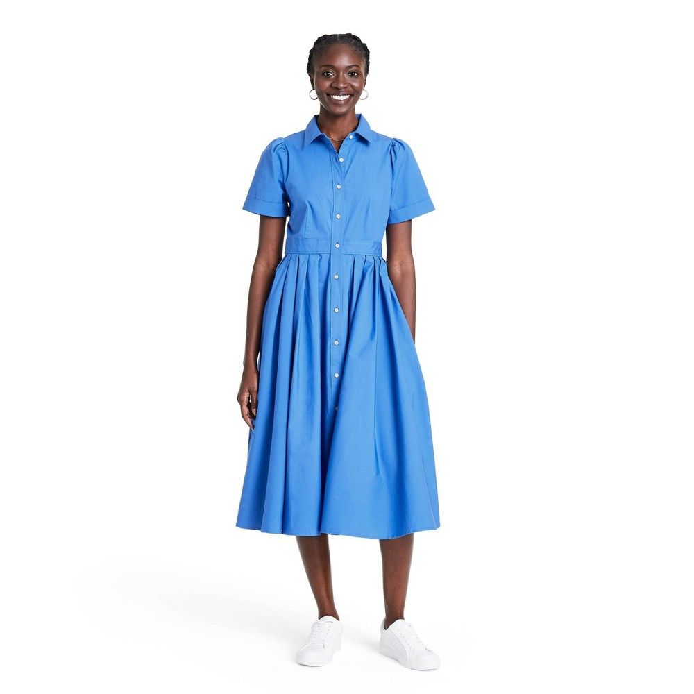 Short Sleeve Shirtdress - ALEXIS for Target Blue S | Target