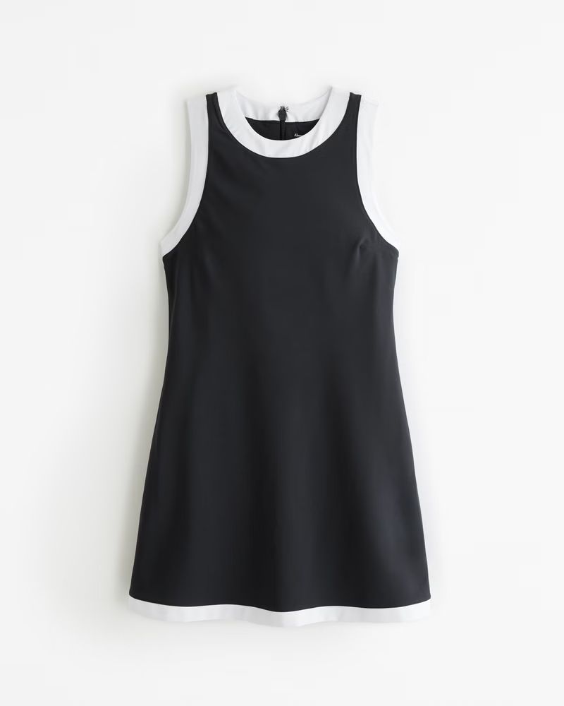 High-Neck Traveler Mini Dress | Abercrombie & Fitch (US)