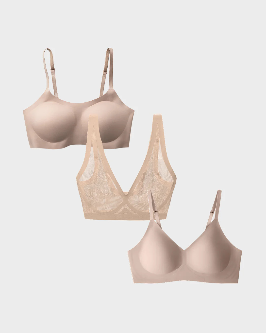 Nude Bra 3-Pack: Spend 100$ Free Shipping | EBY (US)